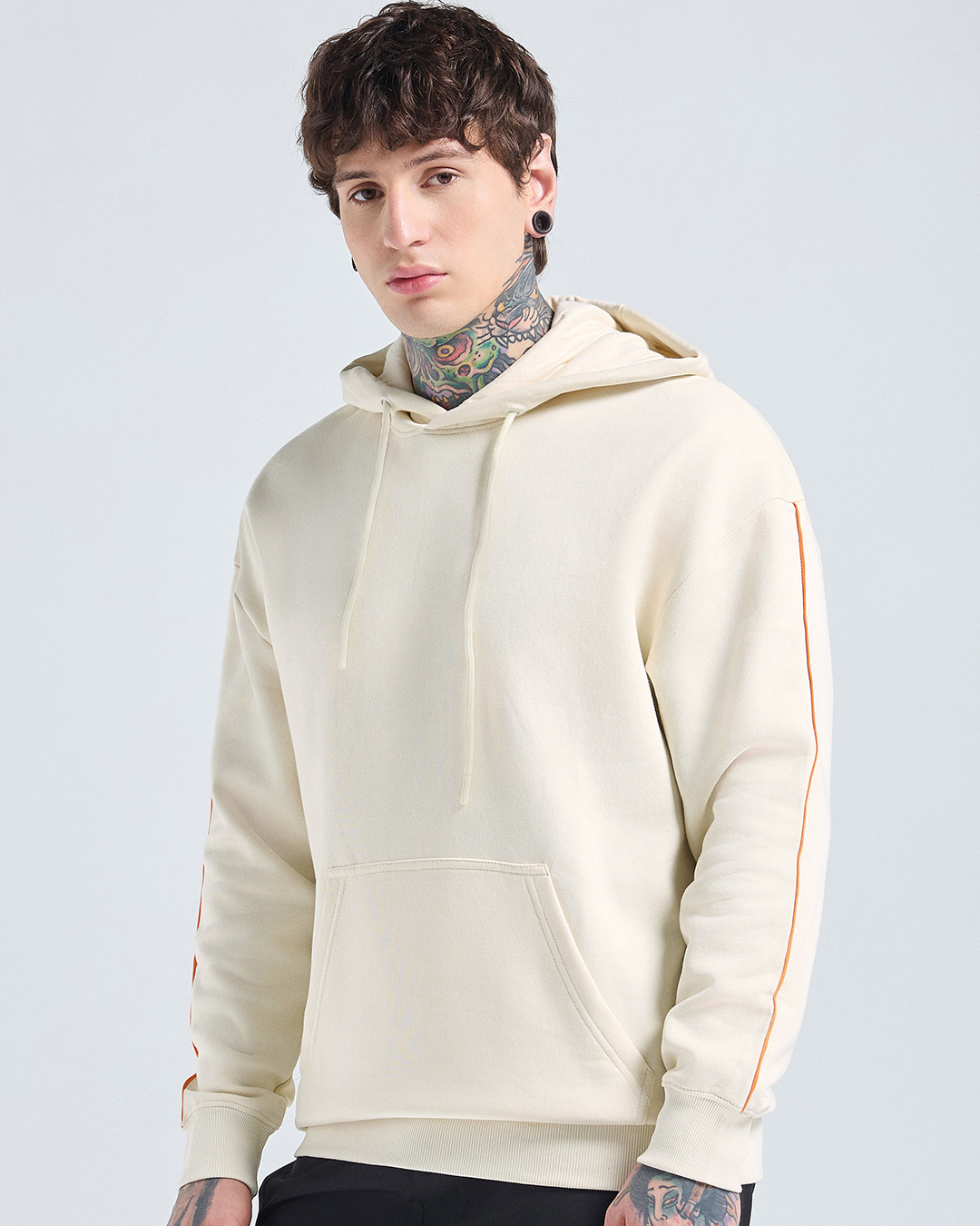 Shop Men's Gardenia Oversized Hoodies-Back