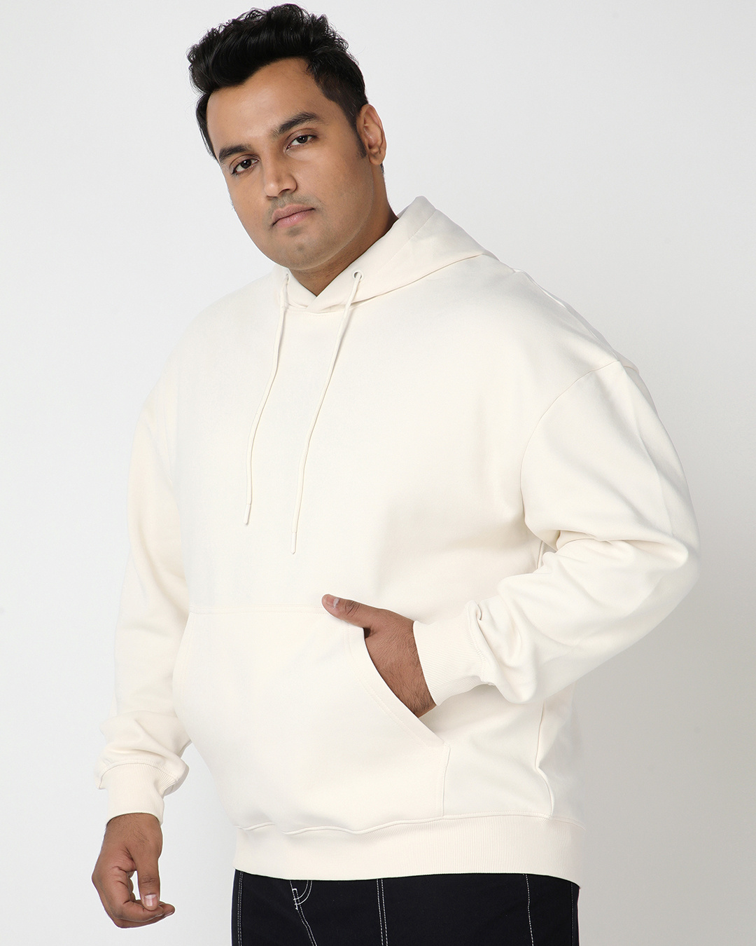 Shop Men's Gardenia Oversized Plus Size Hoodies-Back