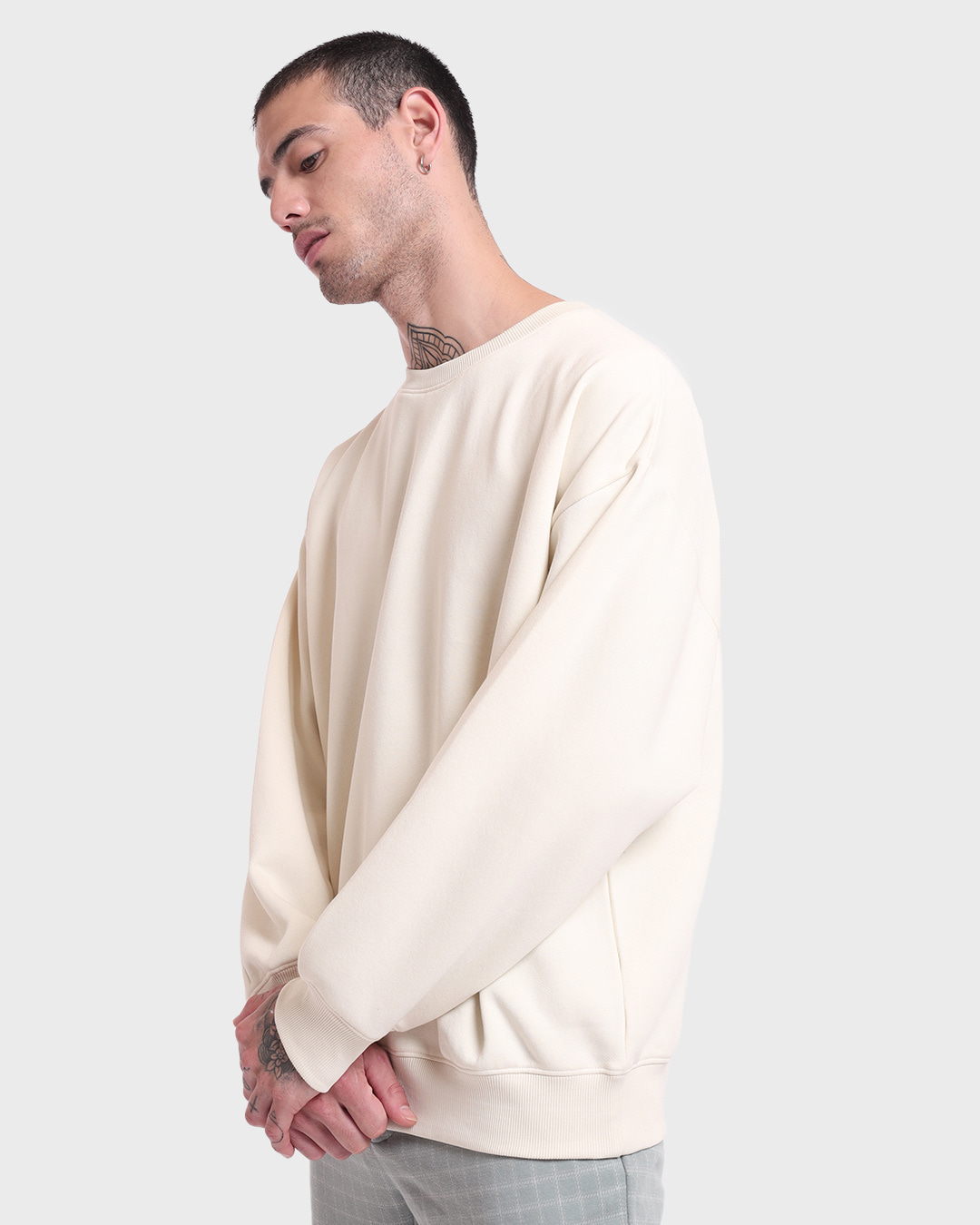 Shop Men's Gardenia Oversized Sweatshirt-Back