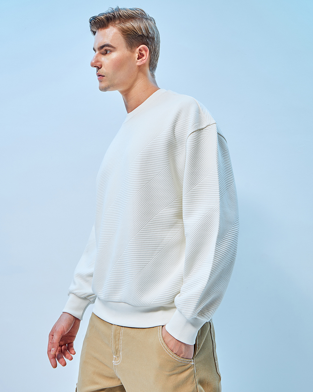 Shop Men's Gardenia Oversized Sweatshirt-Back