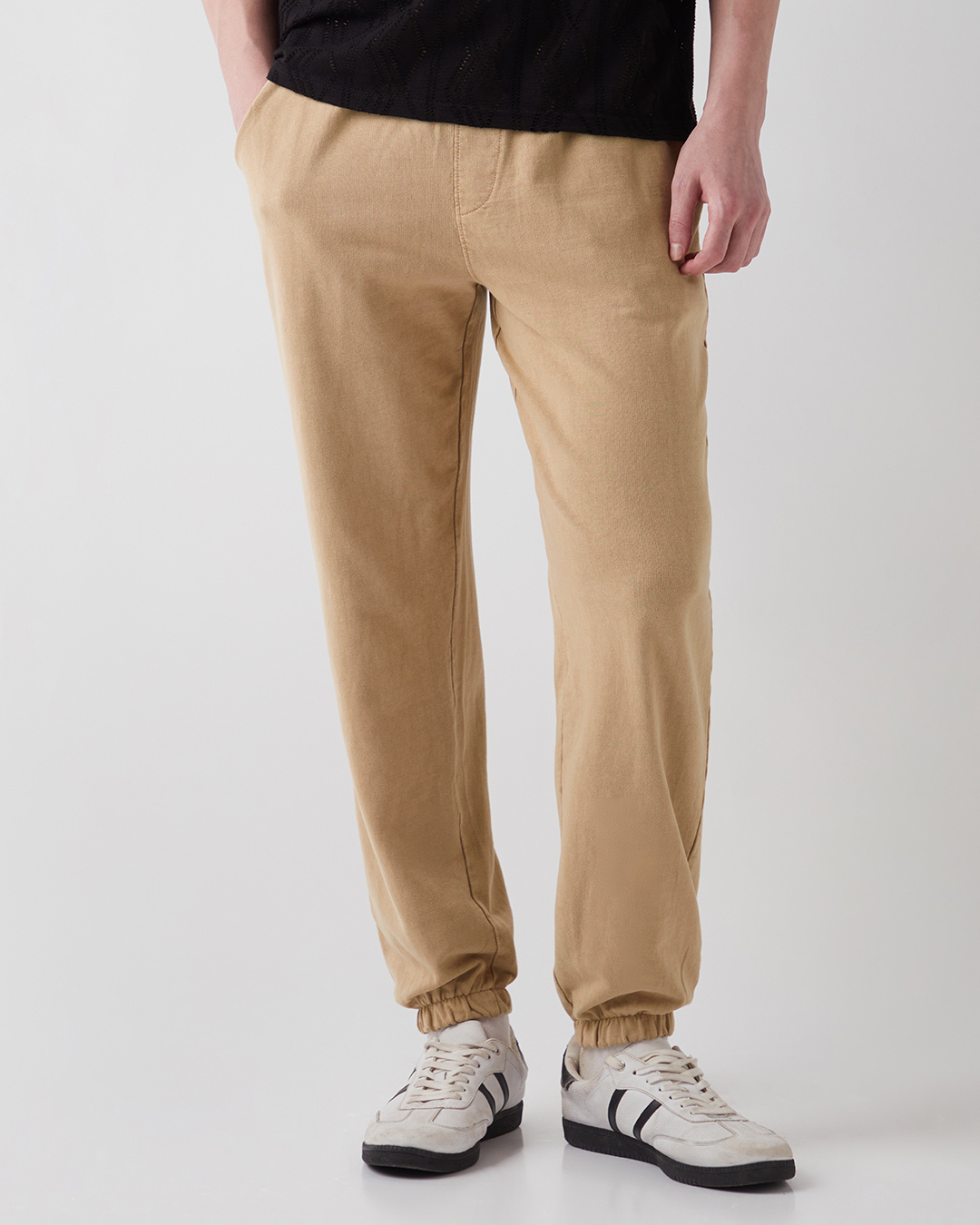 linked up mineral wash joggers | denim