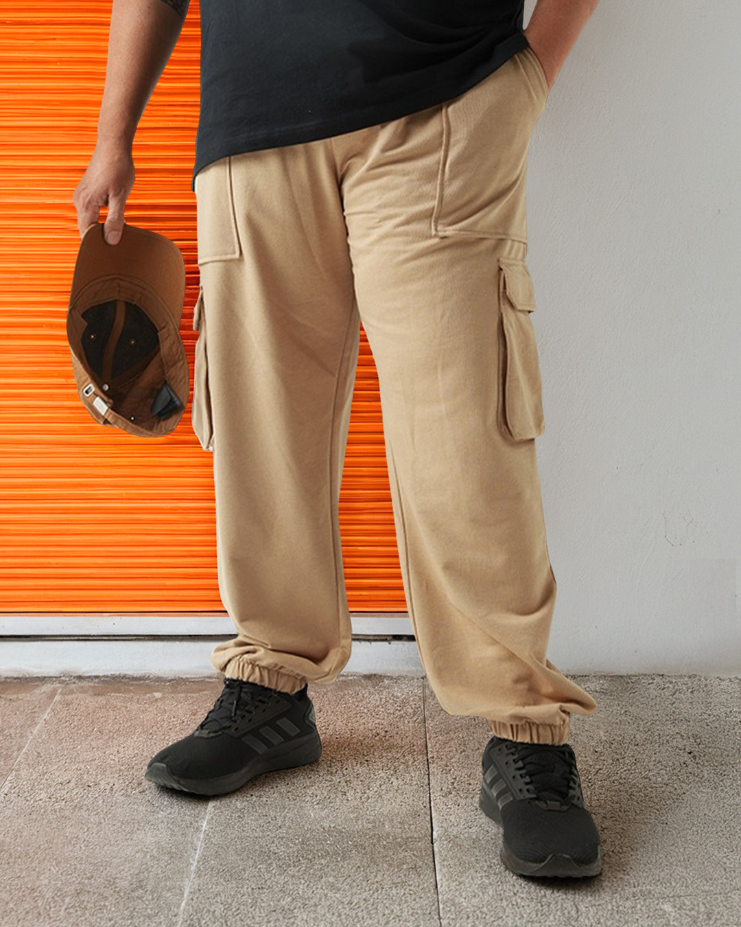 Men's Full Size Casual Drawstring Joggers Plus Size
