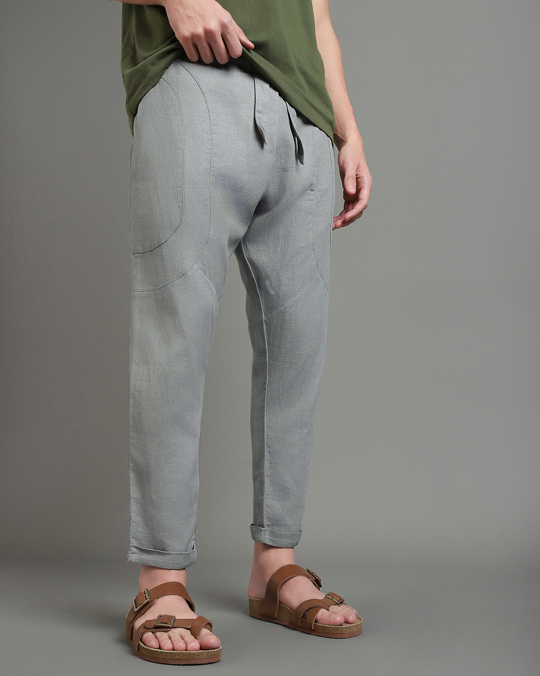 Buy Men's Grey Hippy Pants Online at Bewakoof
