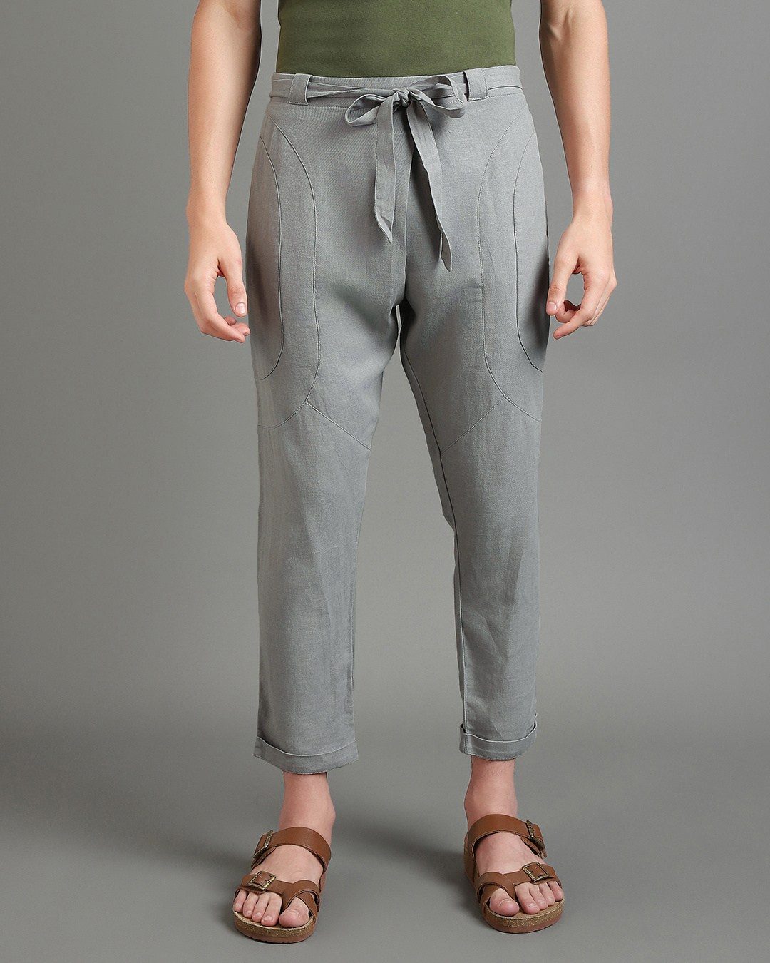 Shop Men's Grey Hippy Pants-Back