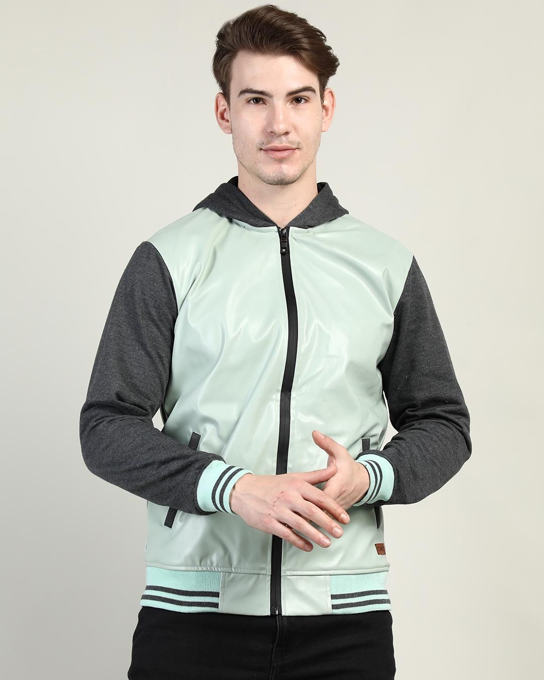 Custom Dark Grey Green Jacket