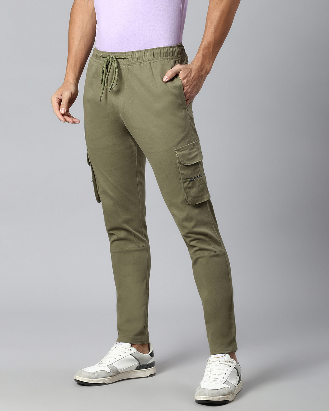 Buy Men's Green Cargo Trousers Online at Bewakoof