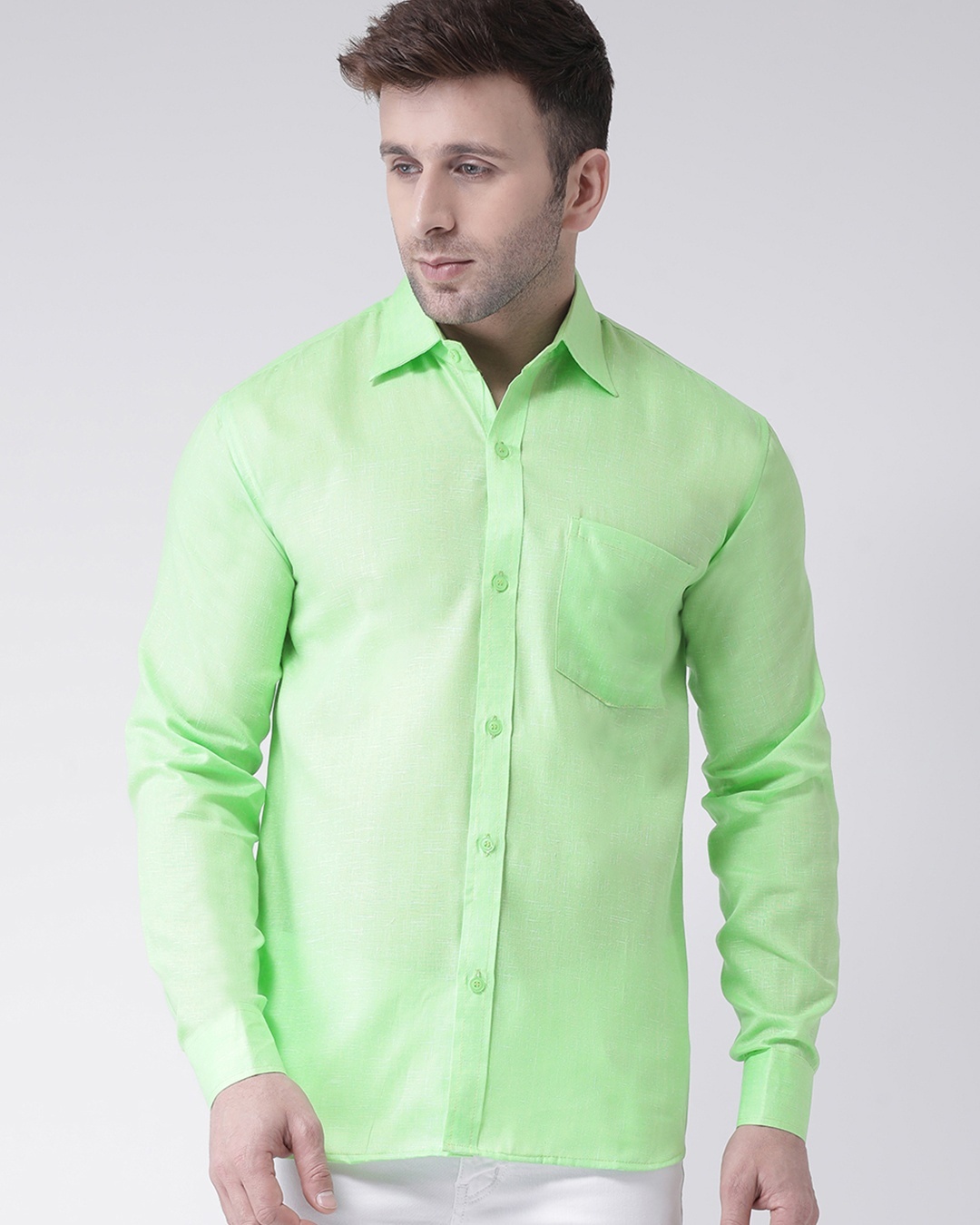 Shop Men's Green Casual Shirt-Back