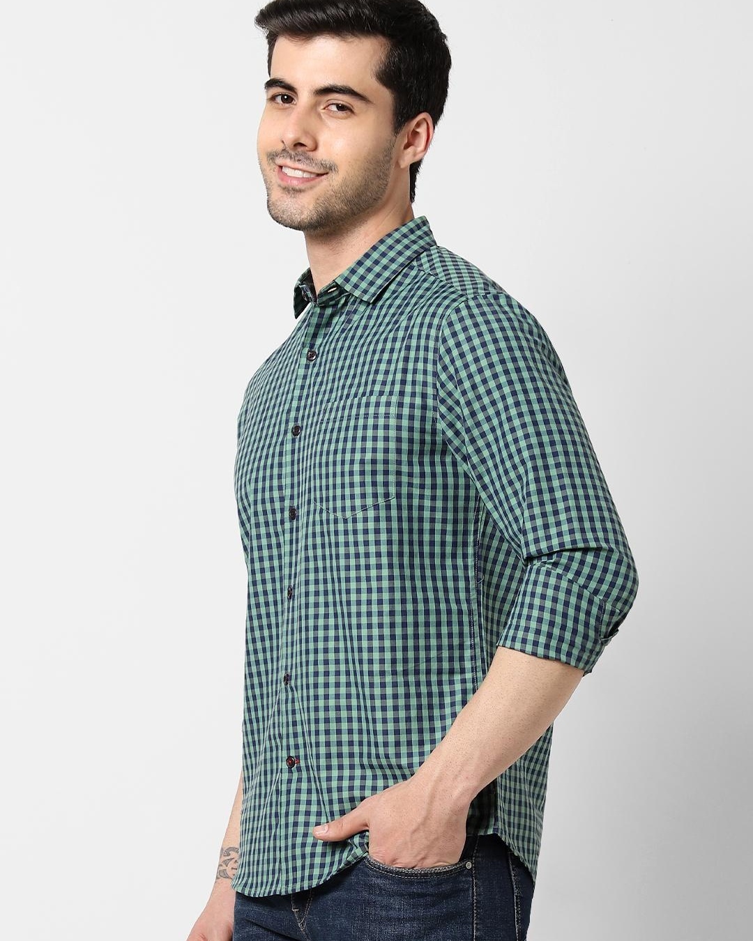 Checkered Shirt - Green