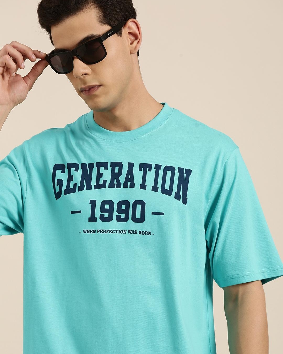 Buy Men's Blue Generation Typography Oversized Tshirt Online at Bewakoof