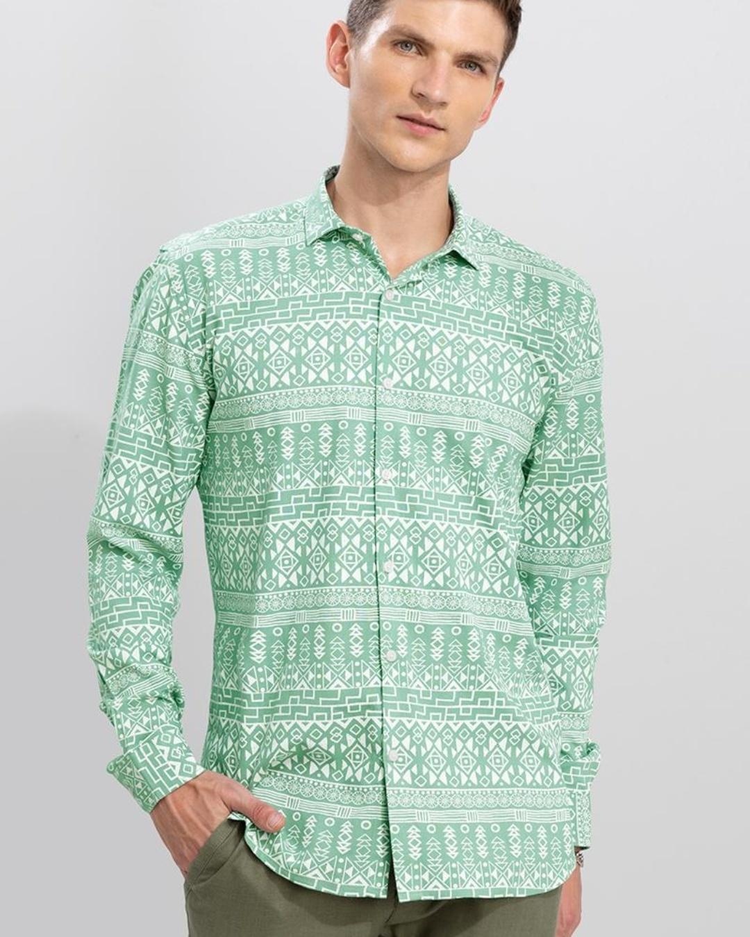 Men's Green Paisley Shirt