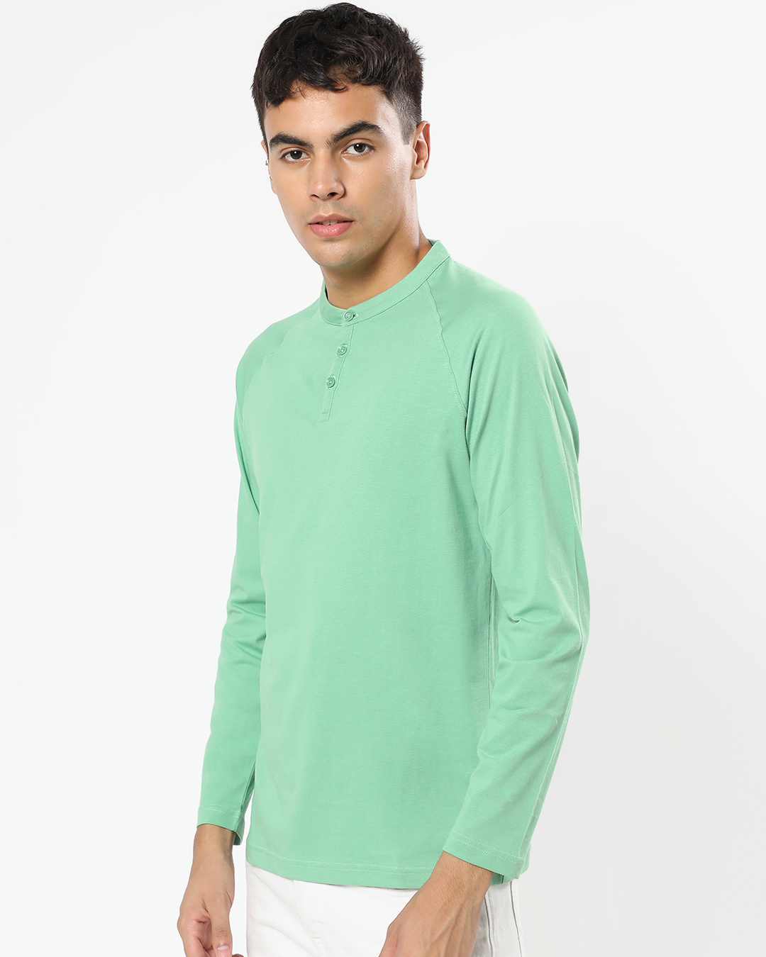 Buy Men's Green Henley Tshirt Online at Bewakoof