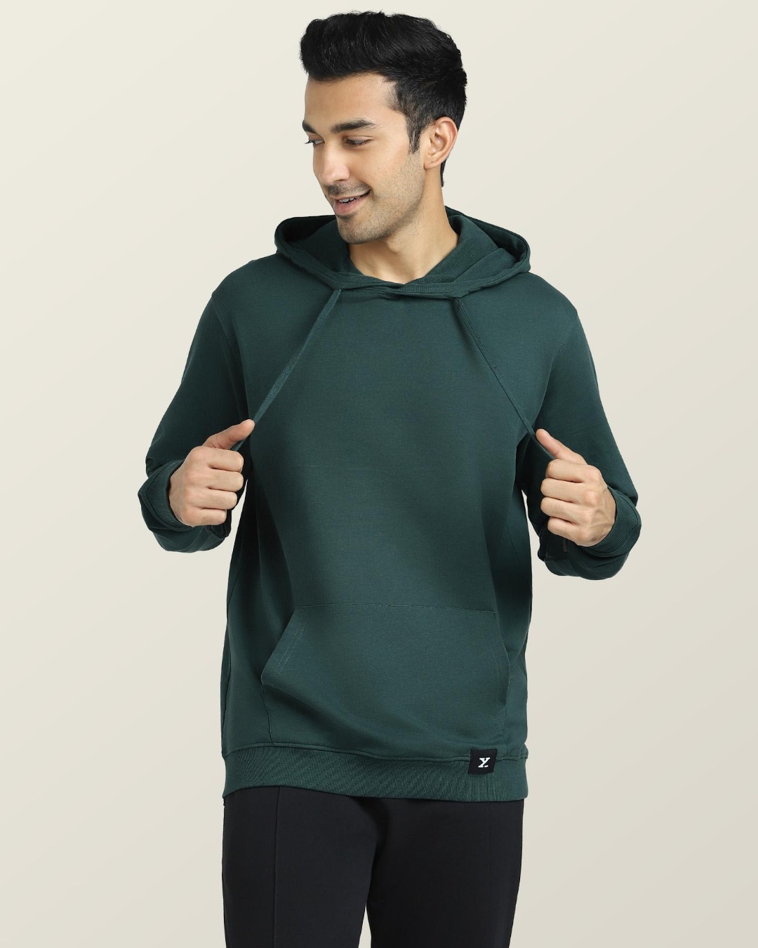 Buy Men's Green Hoodie Online at Bewakoof