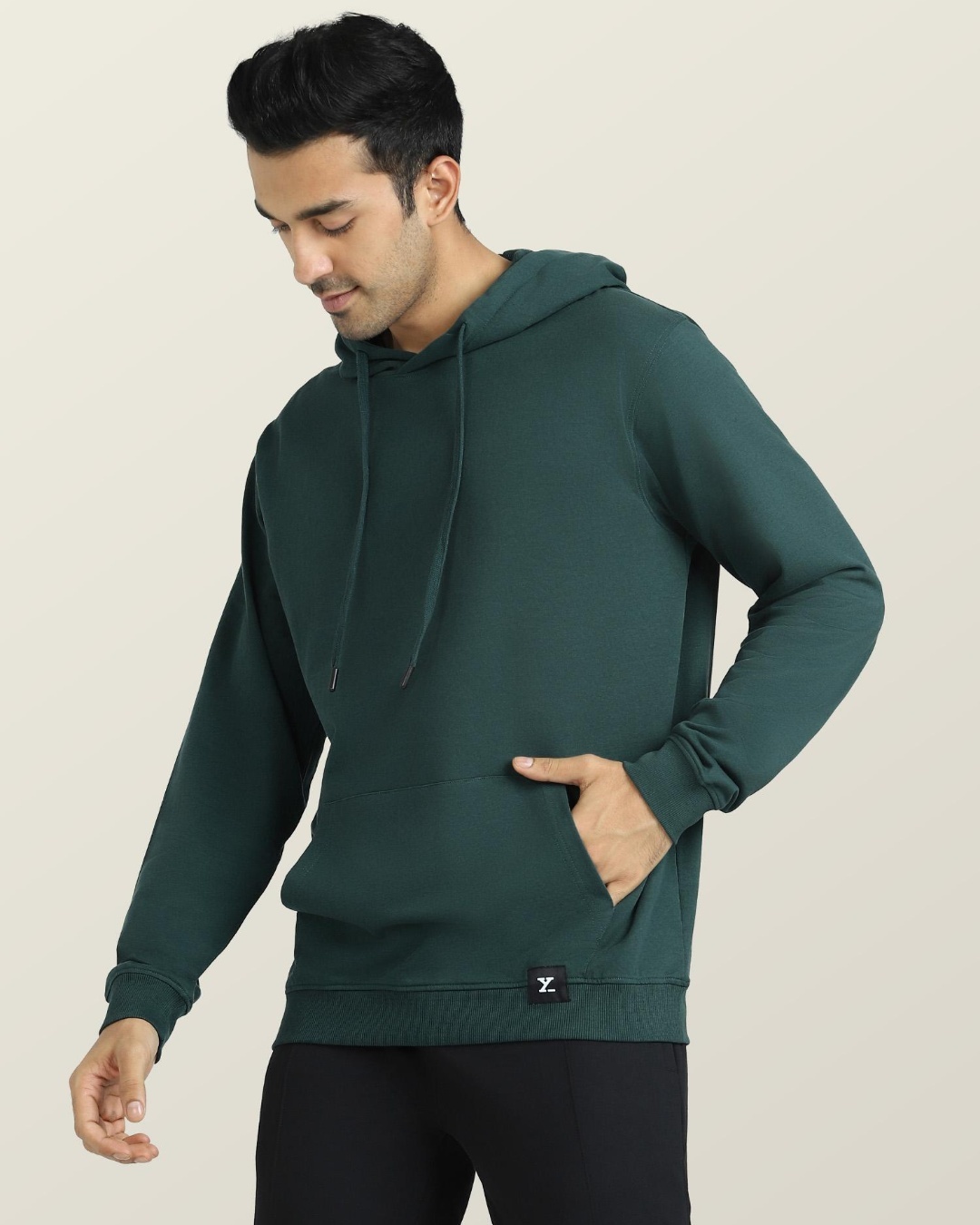 Shop Men's Green Hoodie-Back