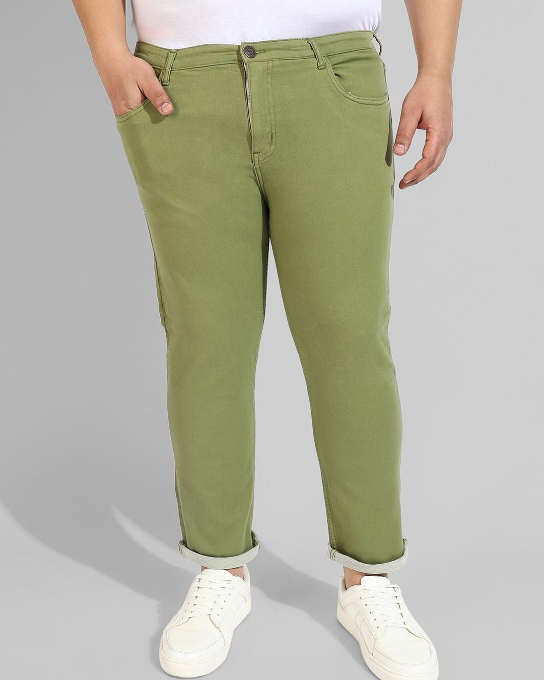 Buy Men's Green Jeans Online at Bewakoof