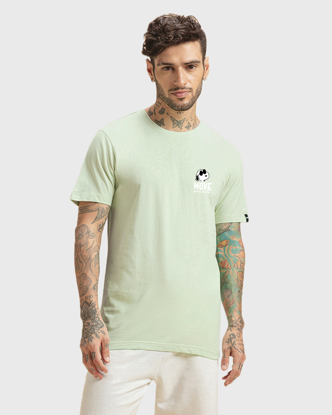 Coveri Moving Green Cotton Men's T-Shirt main image 1