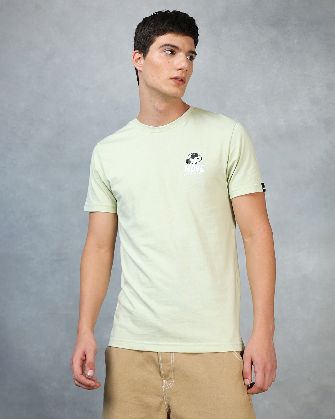 Buy Men's Green Move On Graphic Printed T-shirt Online at Bewakoof