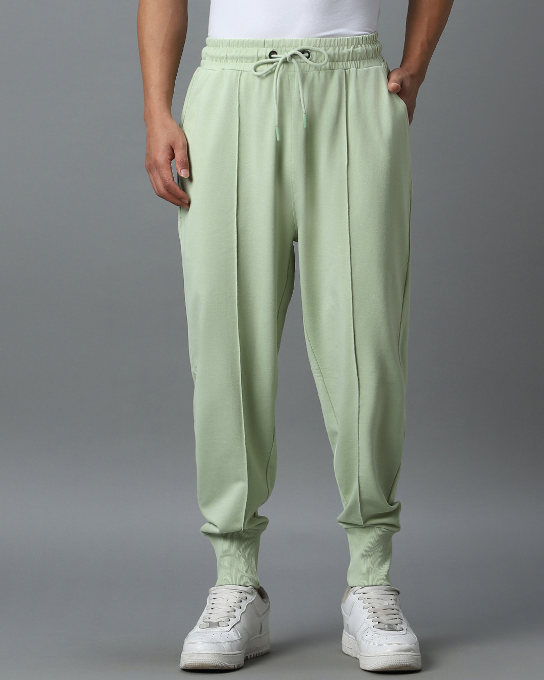 Buy Men s Green Oversized Joggers Online at Bewakoof