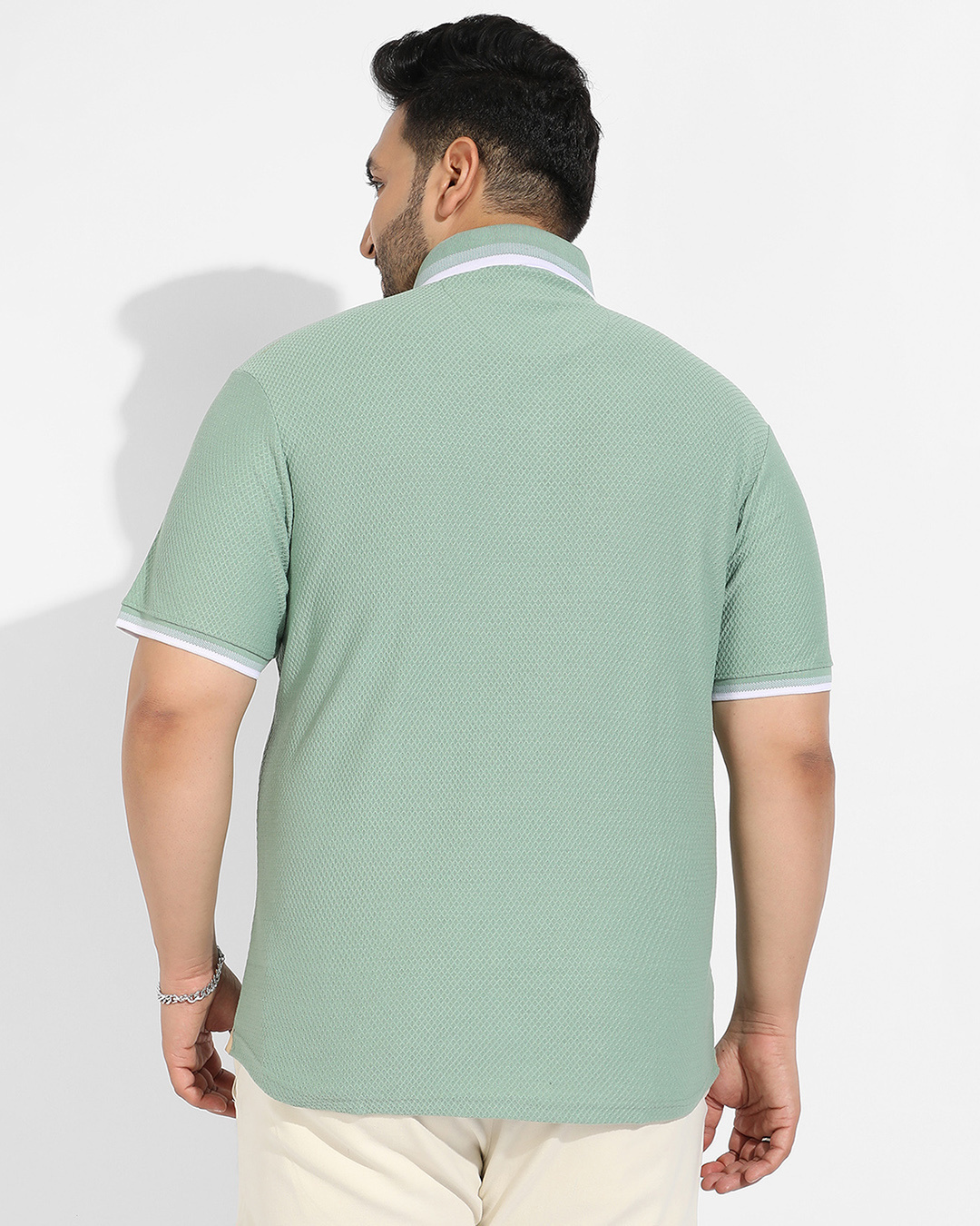 Shop Men's Green Oversized Shirt-Back