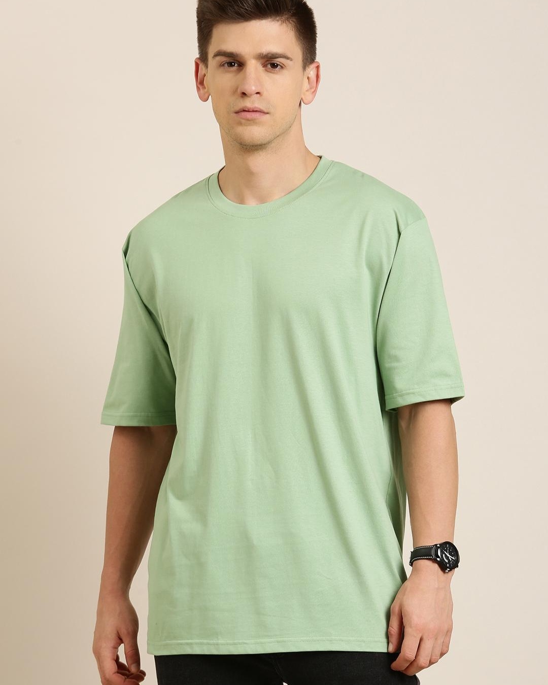 Buy Men's Green Oversized T-shirt Online at Bewakoof