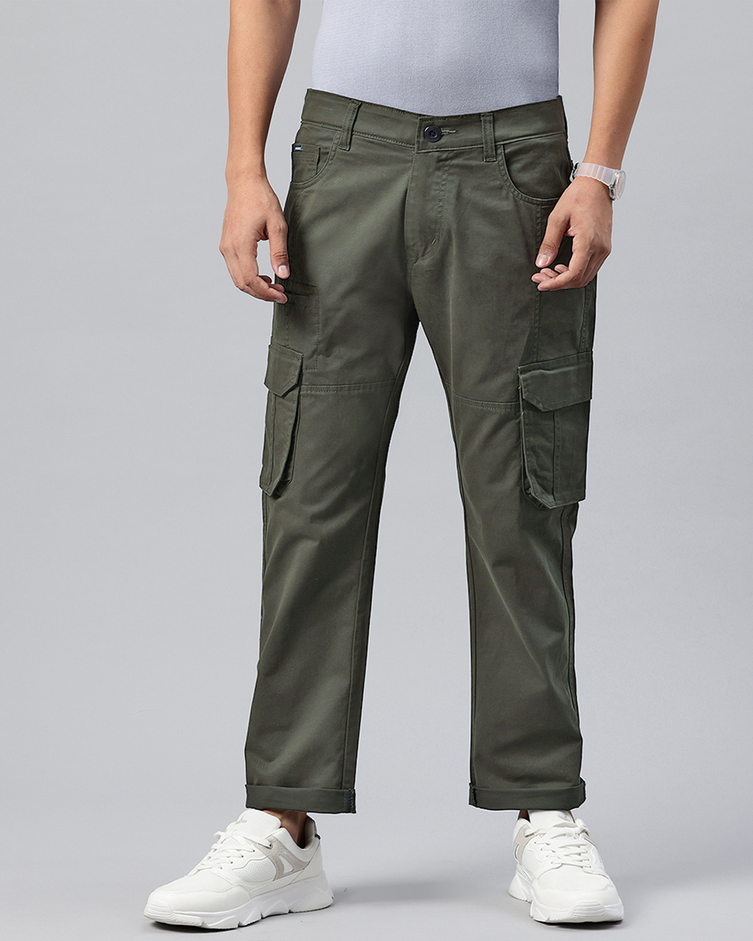 Buy Men's Green Relaxed Fit Cargo Pants Online at Bewakoof