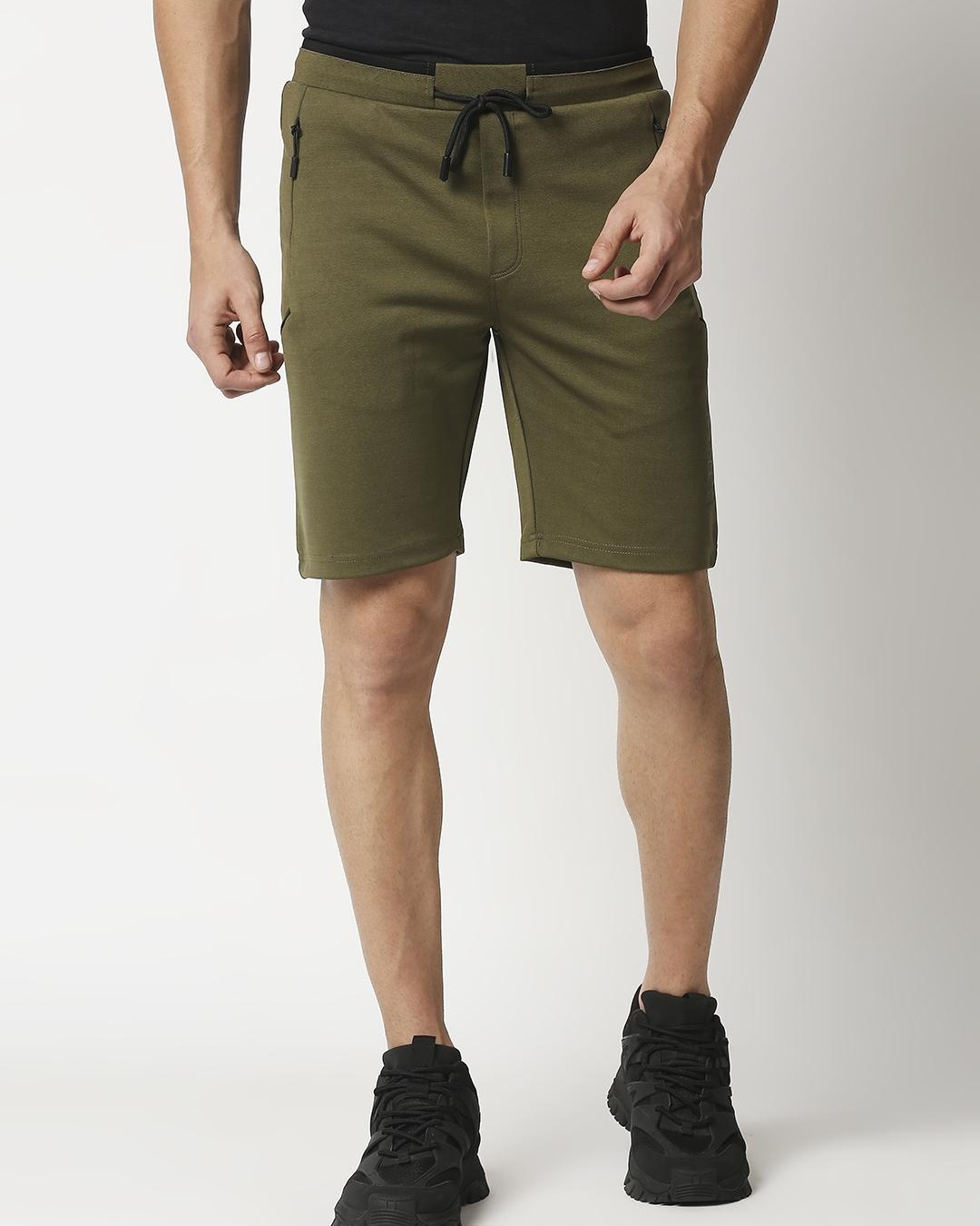 Buy Men S Mehandi Green Shorts For Men Green Online At Bewakoof