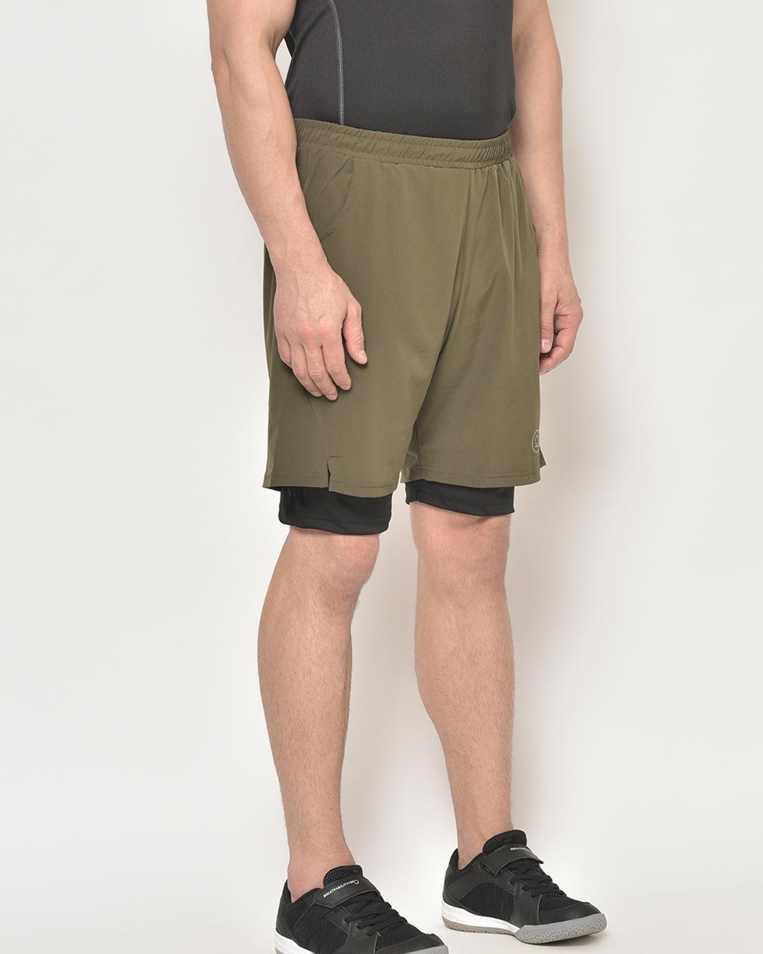 Shop Men's Green Shorts-Back