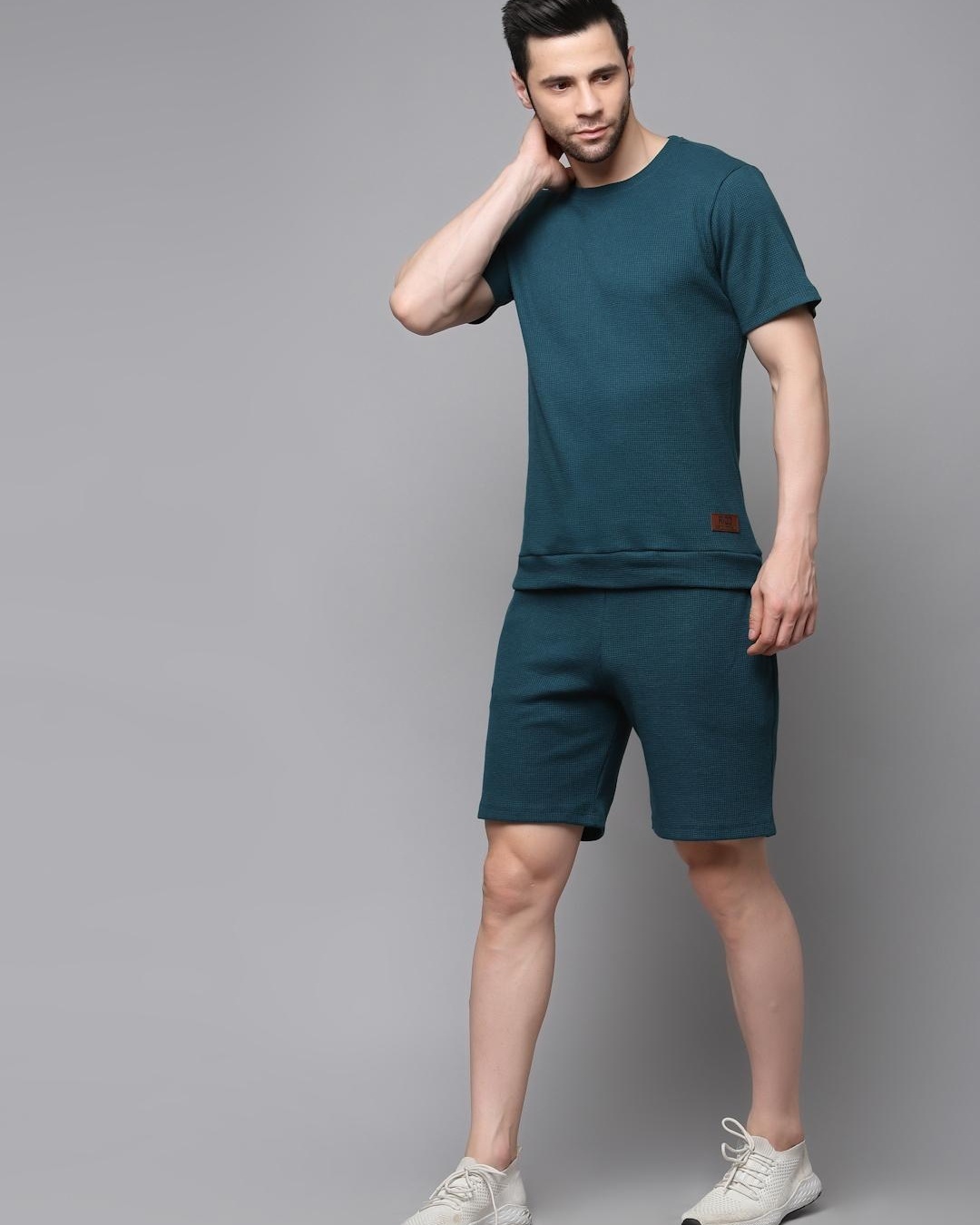 Shop Men's Green Slim Fit Co-ordinates-Back