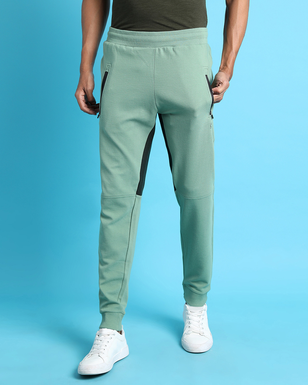 Buy Men's Green Slim Fit Cotton Joggers for Men Green Online at Bewakoof