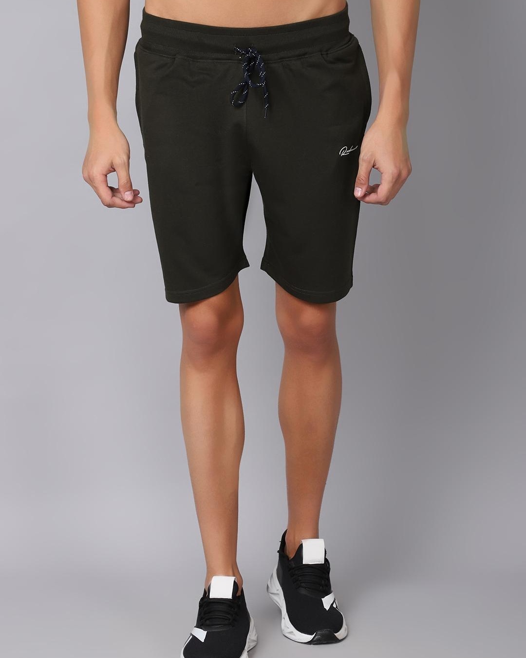 Green Regular Fit Shorts For Men By Being Human Clothing