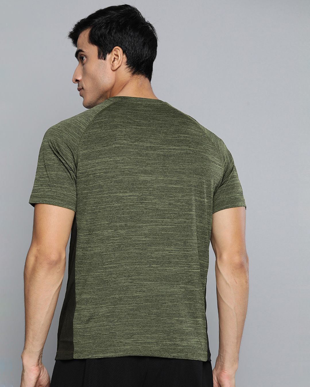 Shop Men's Green Slim Fit T-shirt-Back