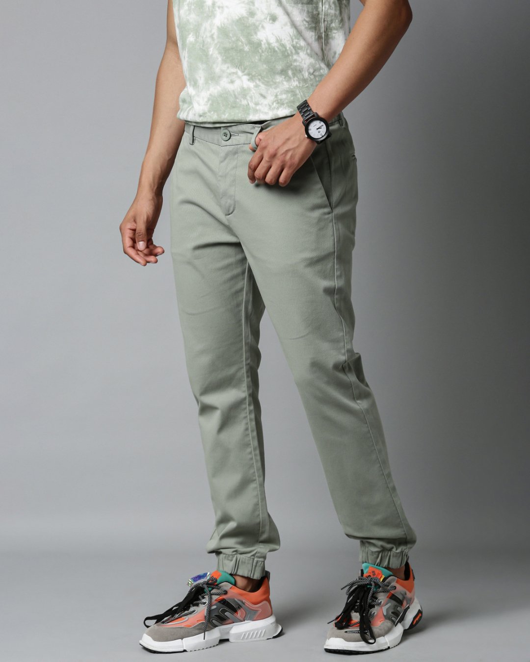 Shop Men's Green Slim Fit Trouser-Back