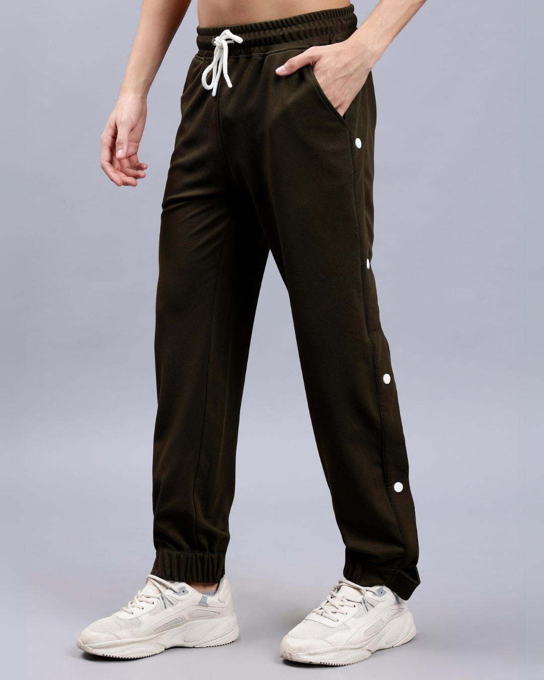 Green Regular Fit Men's Track Pants by Being Human Clothing main image 0