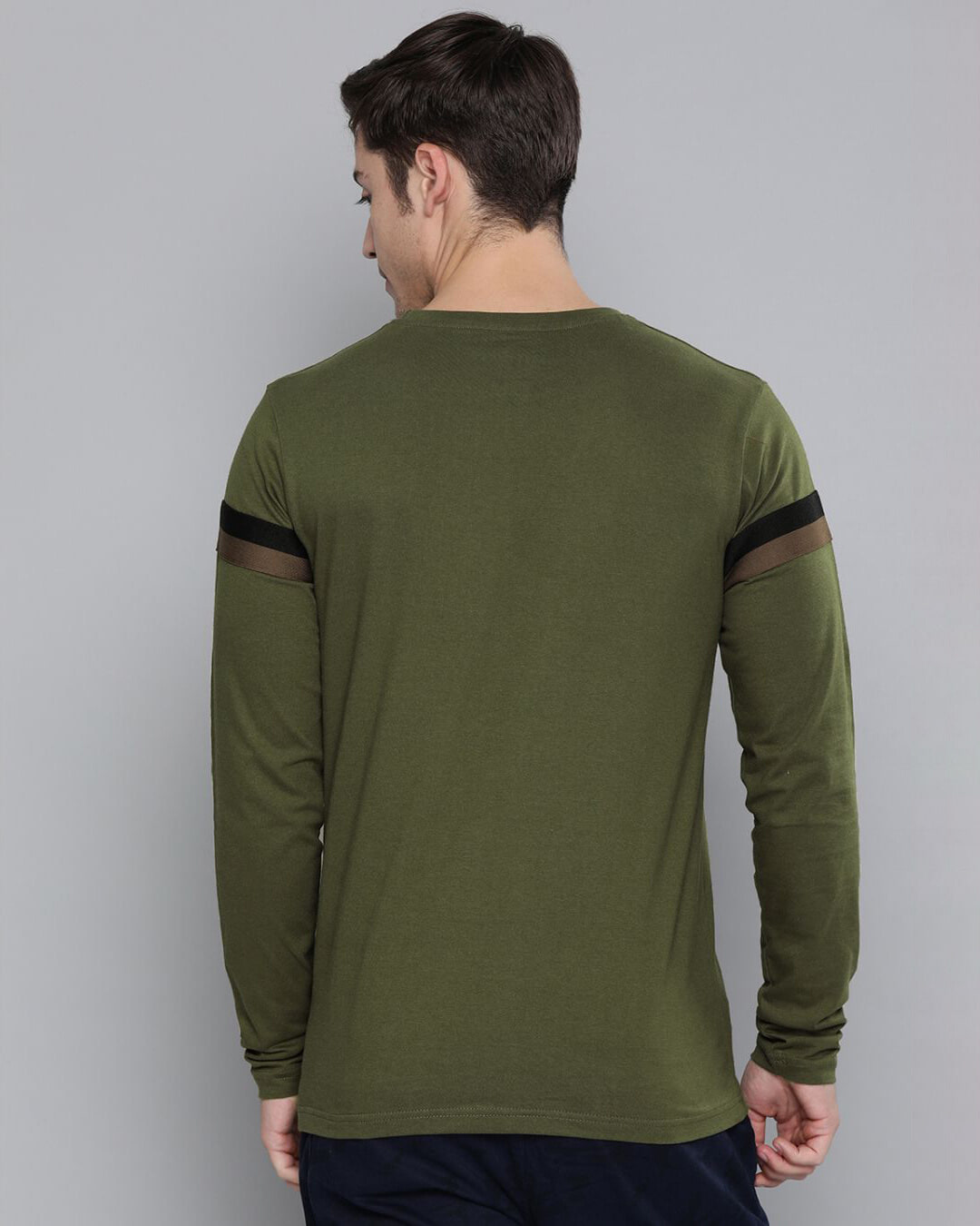 Shop Men's Green Slim Fit T-shirt-Back