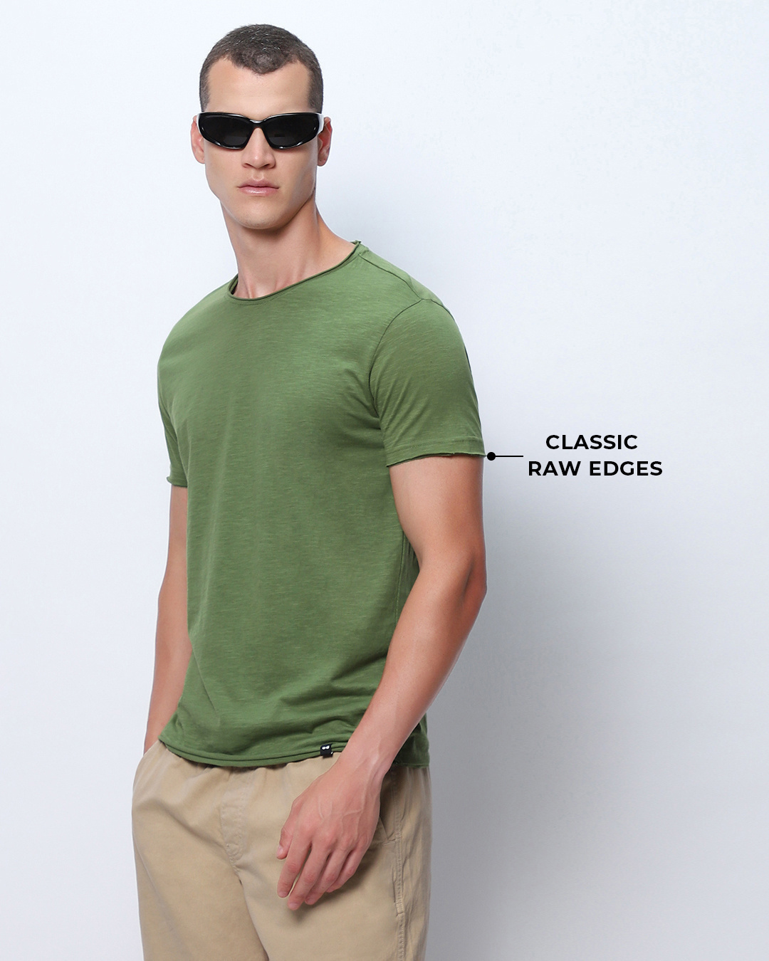 Shop Men's Green T-shirt-Back