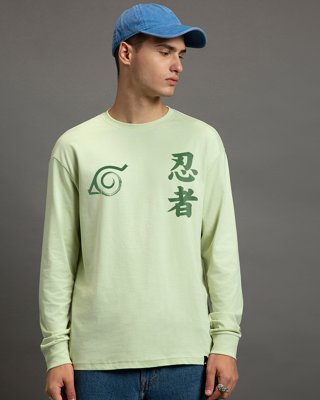 Shop Men's Green Team Graphic Printed Oversized T-shirt-Back