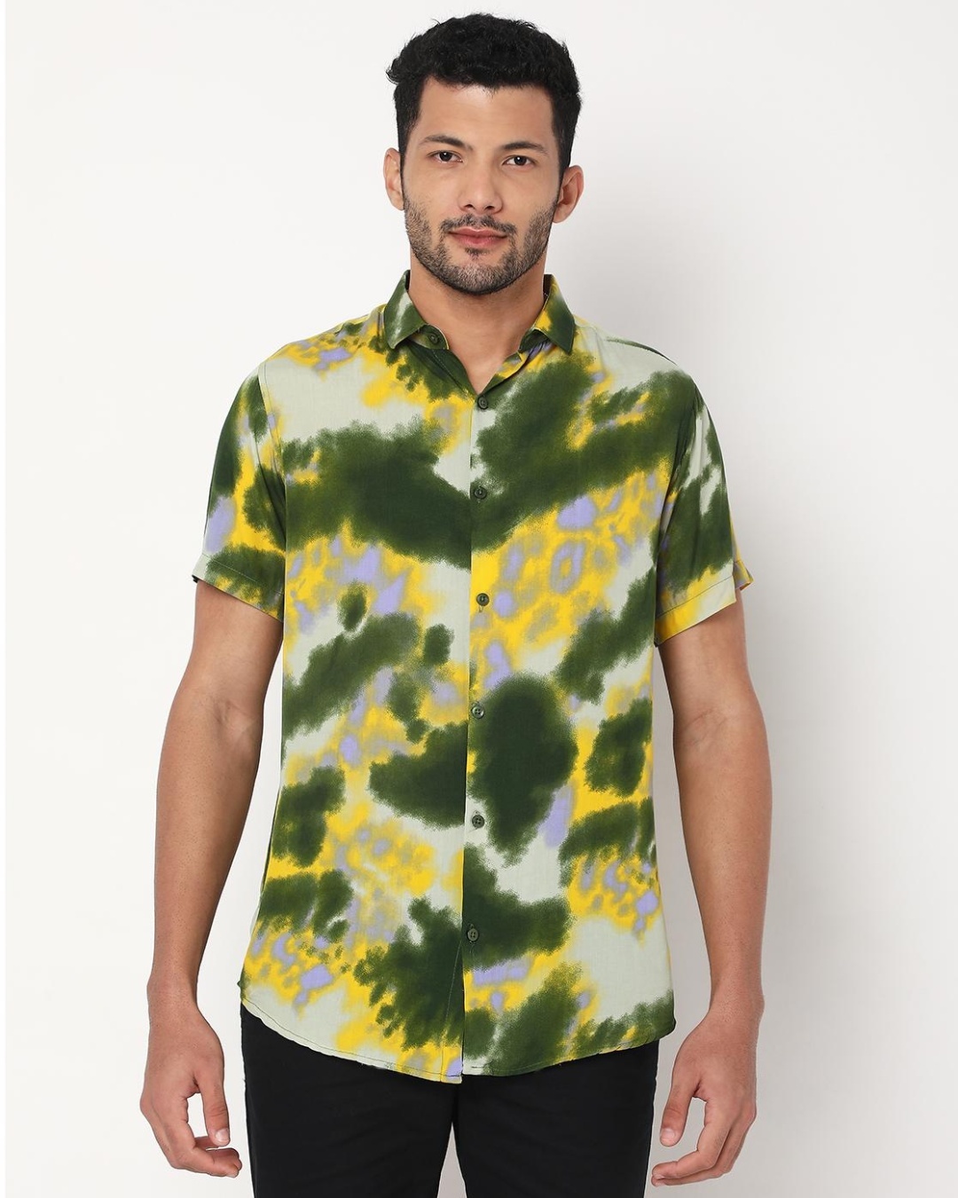 mens tie dye golf shirt