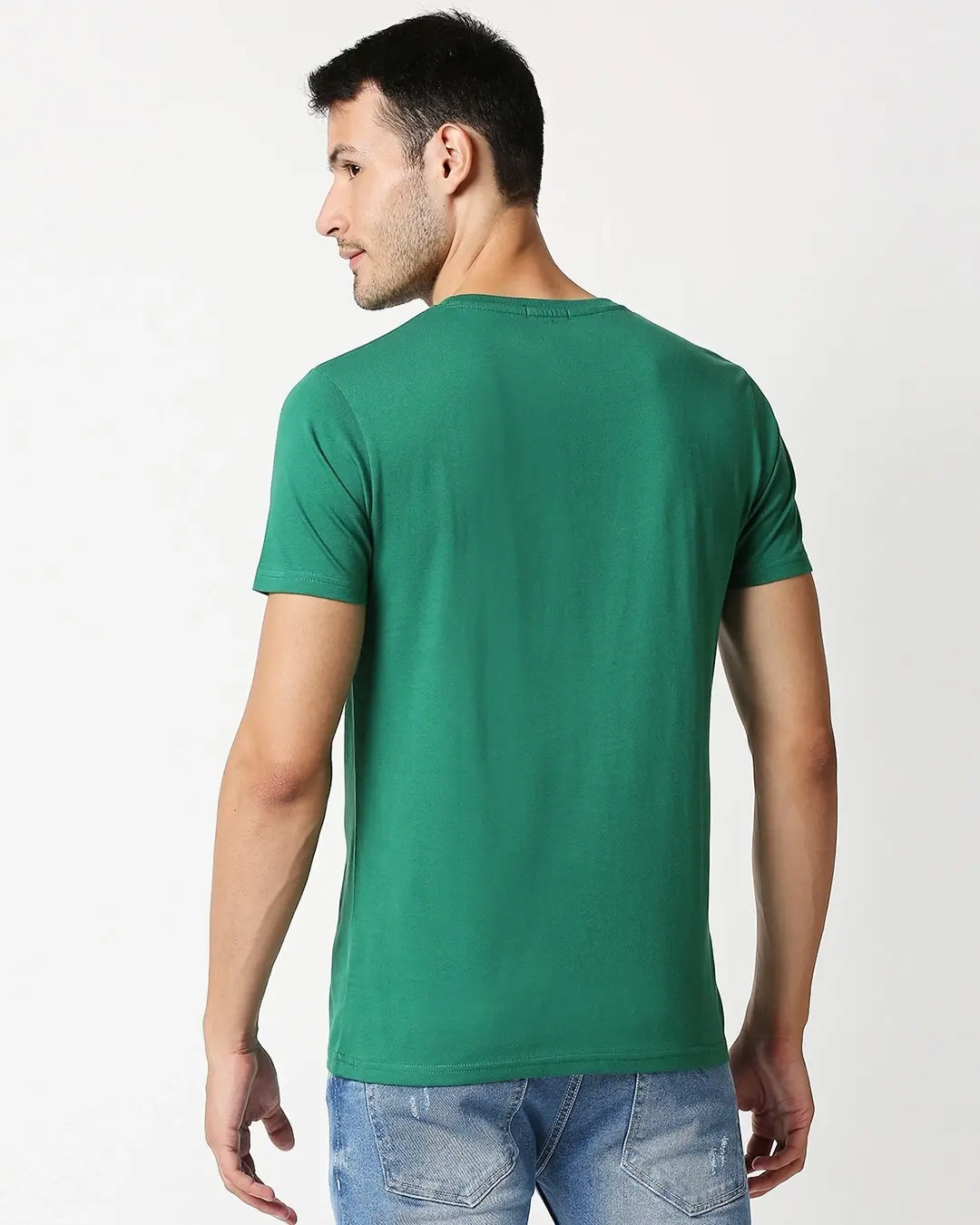 Shop Men's Green Tripster T-shirt-Back