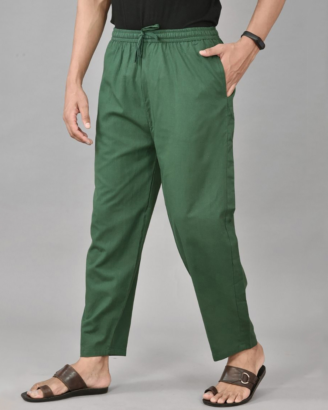 Buy Men's Green Casual Pants Online at Bewakoof
