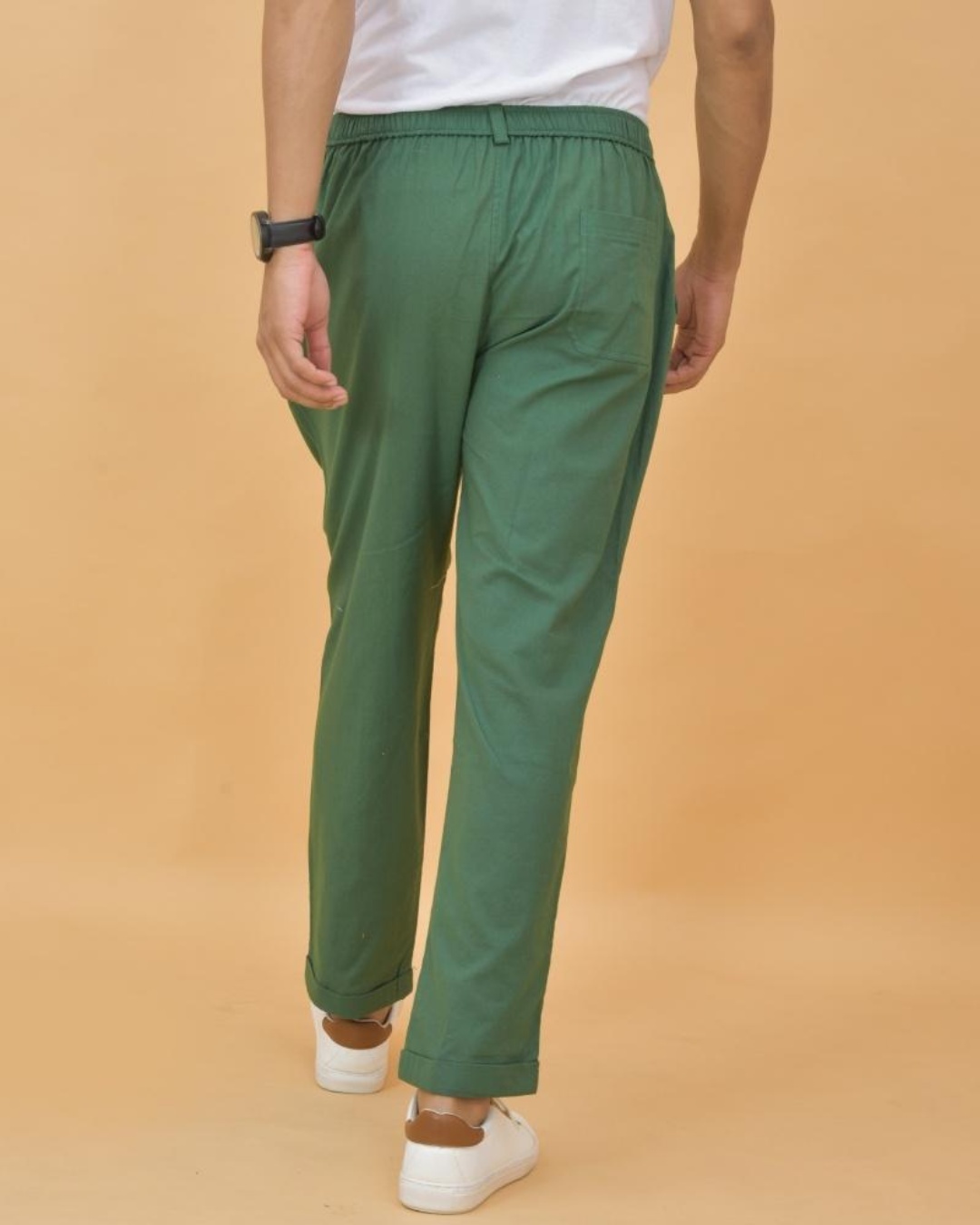 Shop Men's Green Trousers-Back