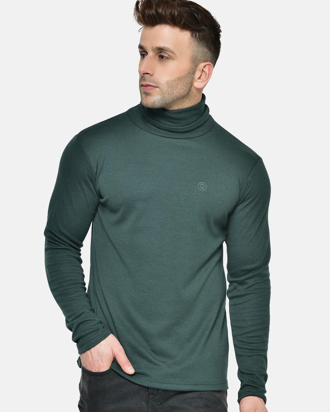 Buy Mens Green Slim Fit T Shirt Online At Bewakoof