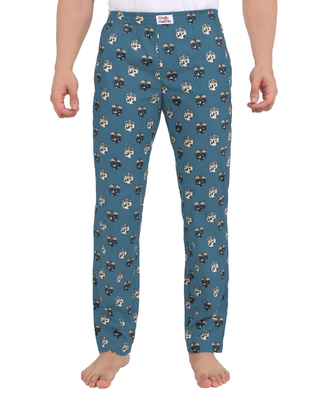 Buy Men's GreenCockrified Printed Pyjamas Online in India at Bewakoof