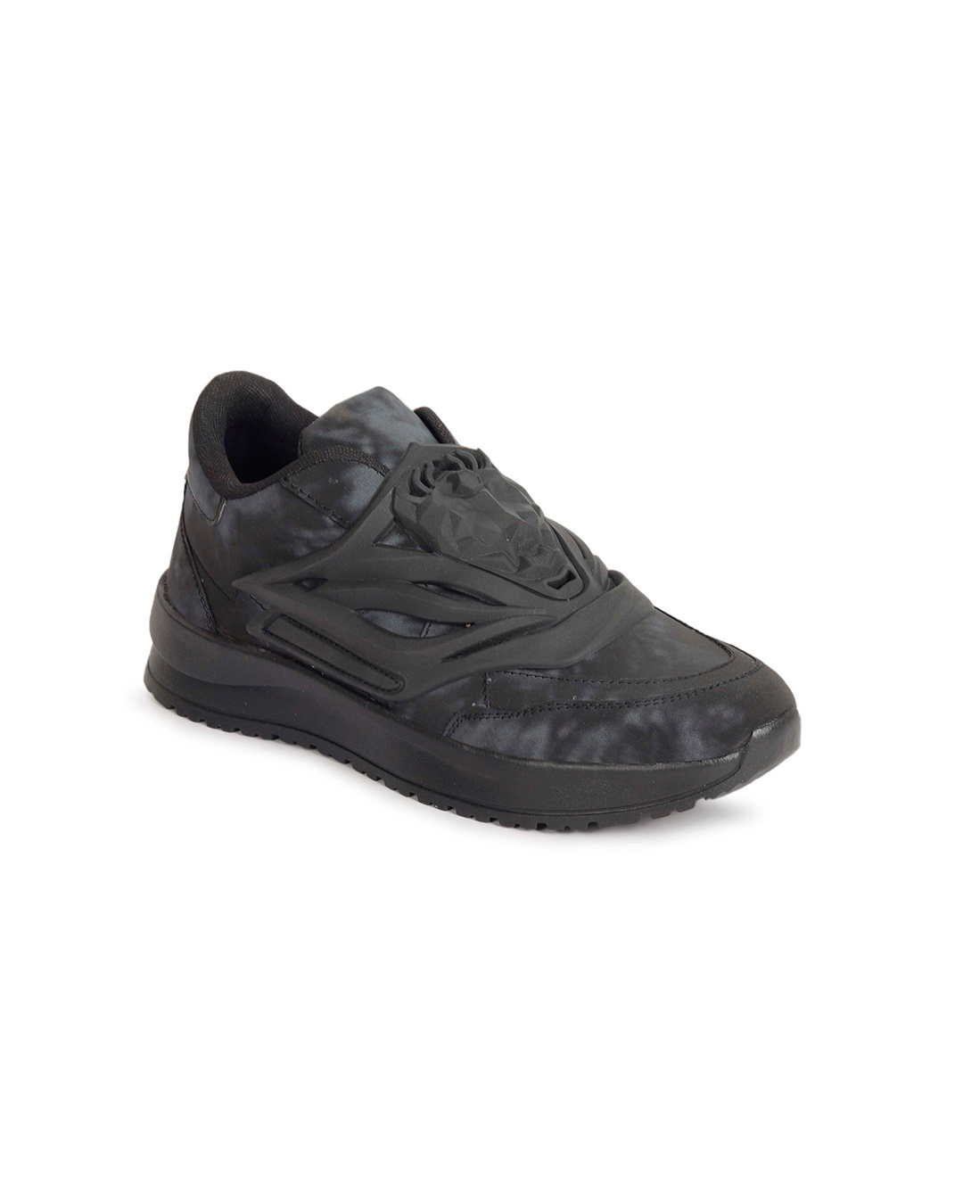 Shop Men's Grey & Black Casual Shoes-Back