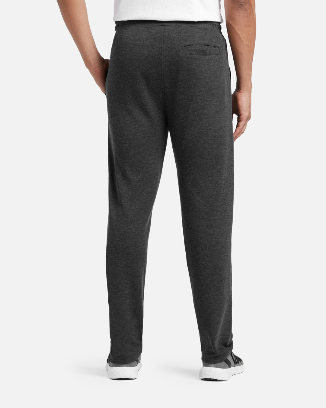 Shop Pack of 2 Men's Grey & Blue Mid Rise Regular Fit Pyjamas-Back