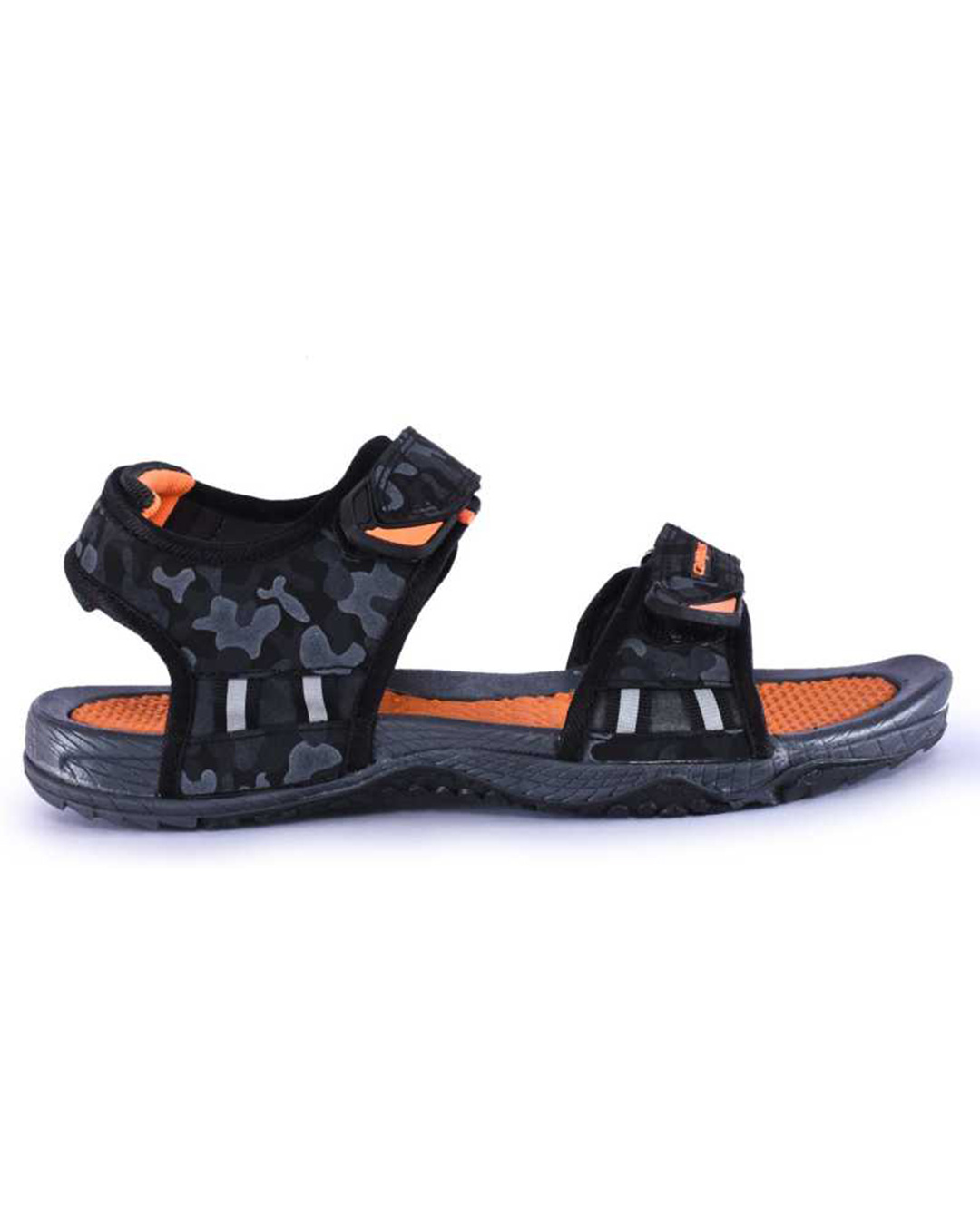 Shop Men's Grey Camouflage Printed Sandals-Back