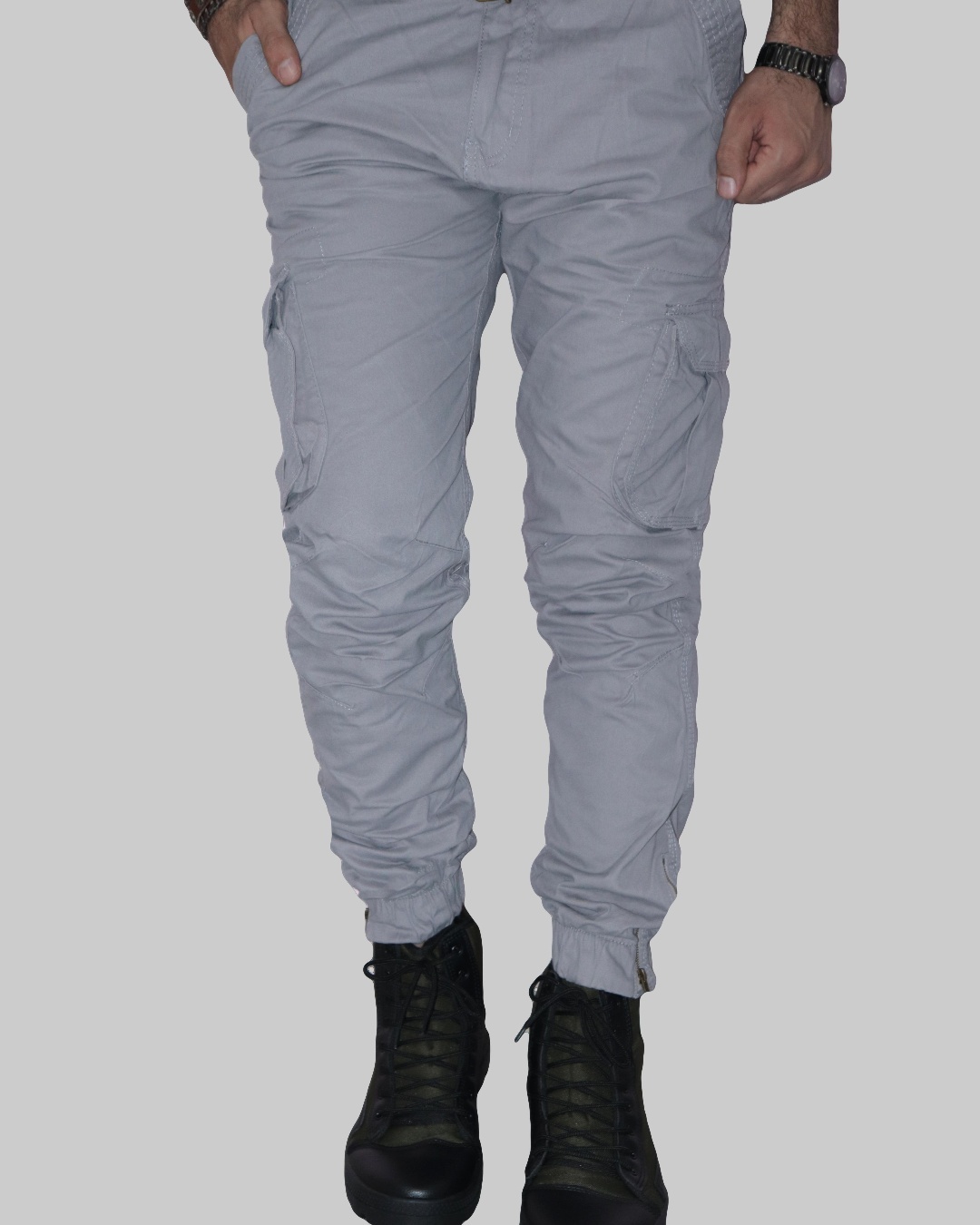Buy Men's Grey Cargo Pants for Men Grey Online at Bewakoof