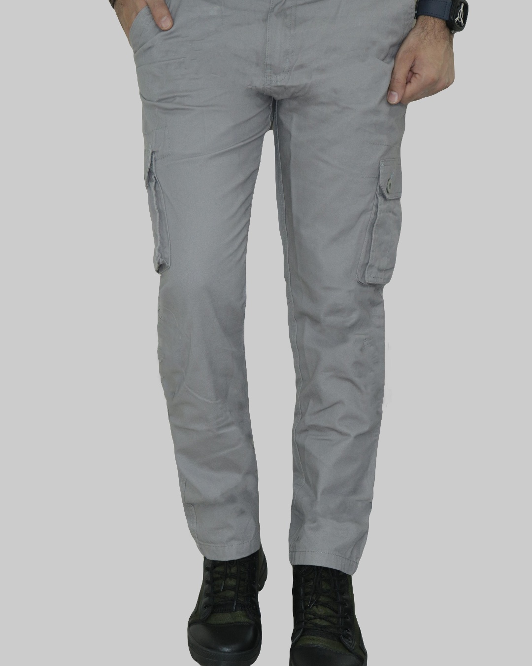 Buy Men's Grey Cargo Pants Online at Bewakoof