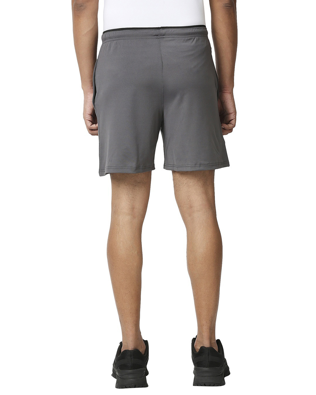 Shop Men's Grey Casual Shorts-Back
