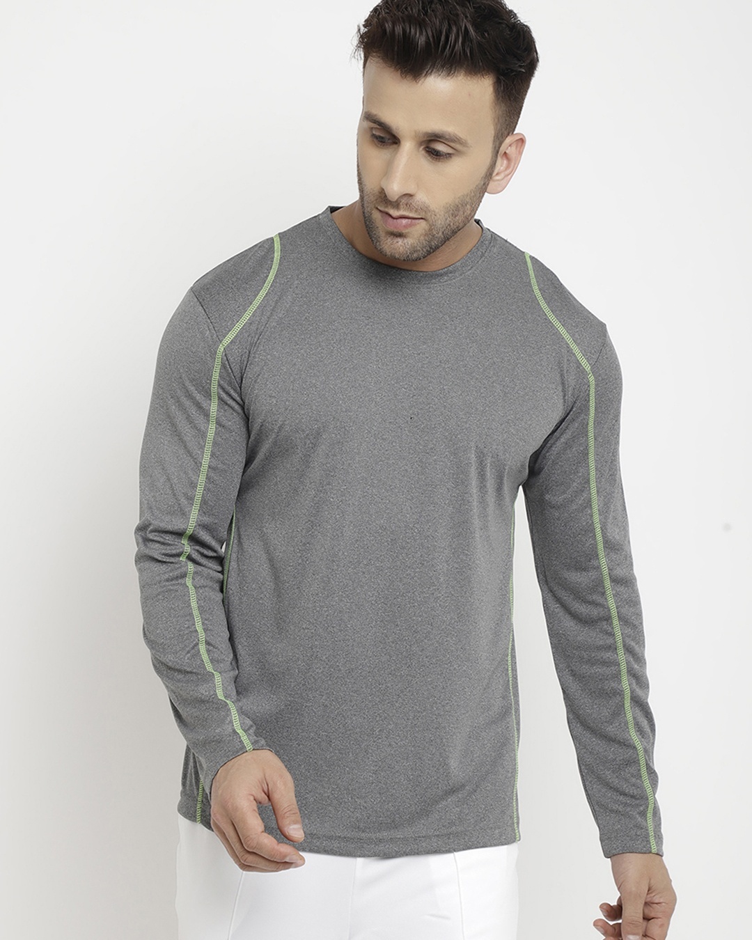 Buy Men's Grey Casual T-shirt Online at Bewakoof