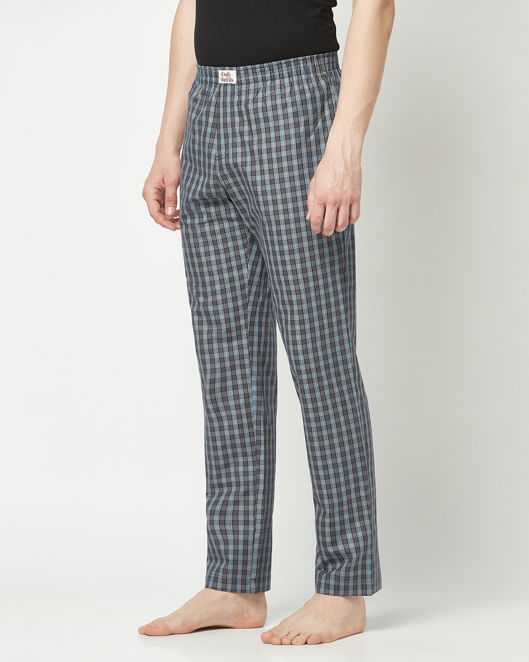 Buy Men's Grey Checked Pyjamas Online in India at Bewakoof