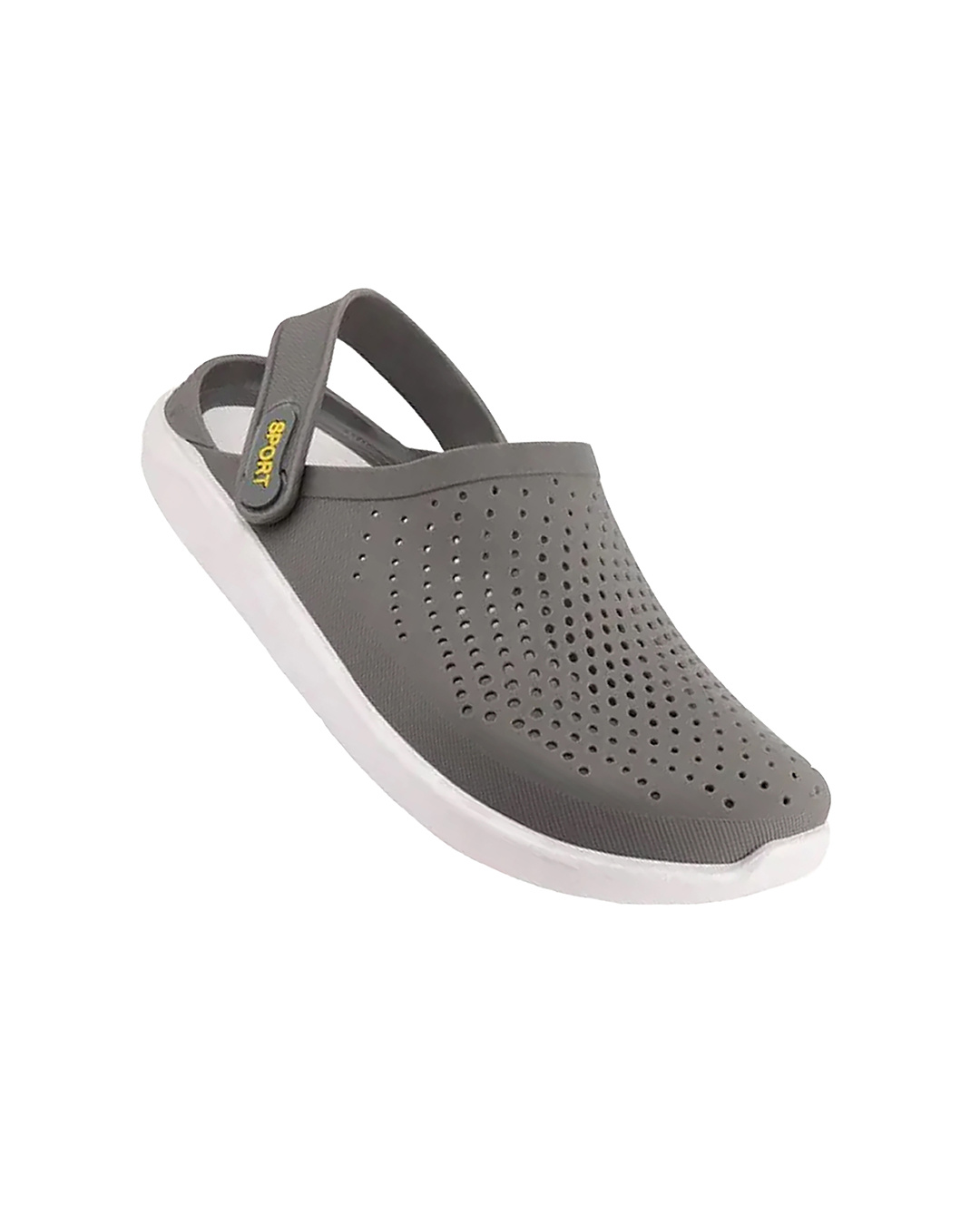 Shop Men's Grey Clogs-Back